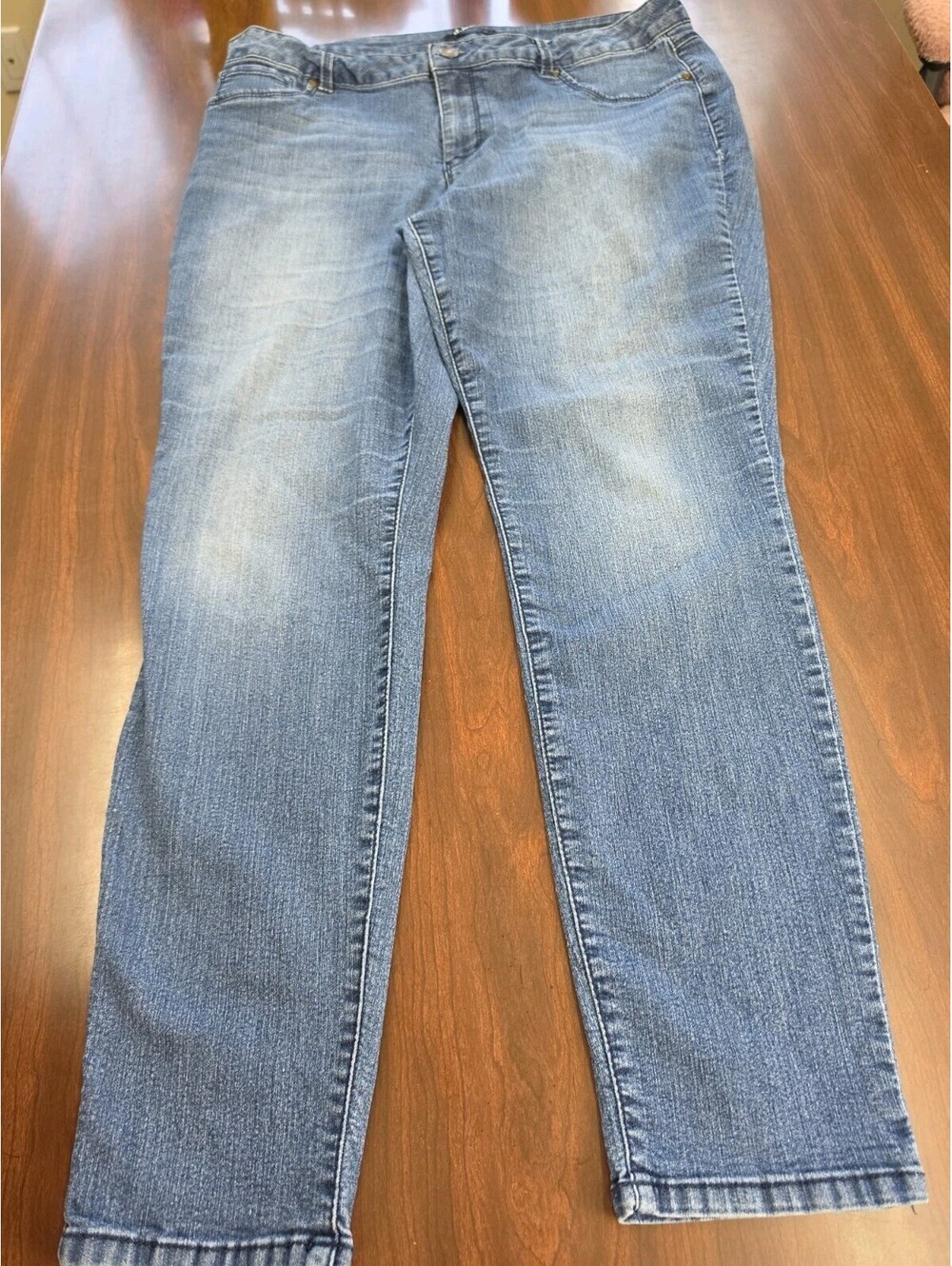 d. jeans Denim Size 20W Blue Stretch Straight Leg Casual Everyday Plus Size Chic